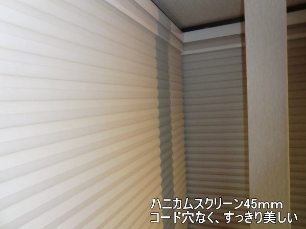 優れた遮熱・断熱性能のハニカムスクリーン